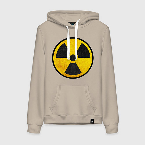 Женская толстовка-худи Atomic Nuclear / Миндальный – фото 1