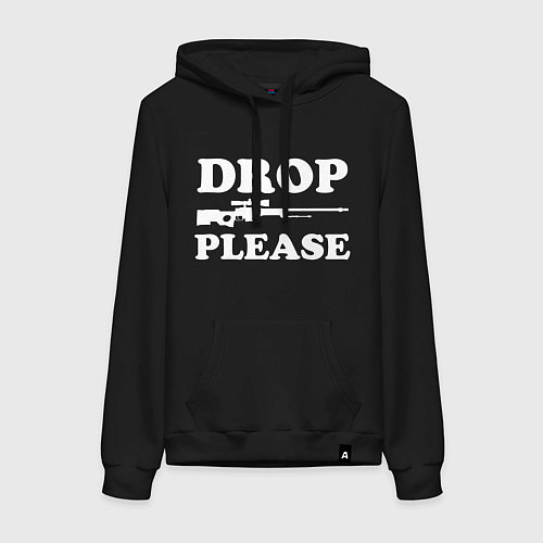Женская толстовка-худи Drop AWP Please / Черный – фото 1