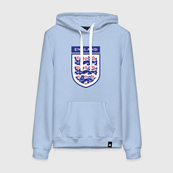 Толстовка-худи хлопковая женская Три льва, цвет: мягкое небо