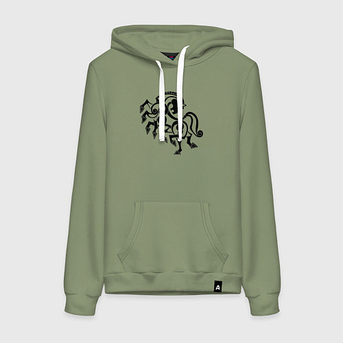 Женская толстовка-худи Слейпнир конь бога Одина / Авокадо – фото 1