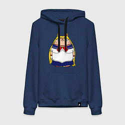 Толстовка-худи хлопковая женская Totoro Sailor Moon, цвет: тёмно-синий
