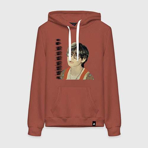 Женская толстовка-худи Тэхен и Чонгук / Кирпичный – фото 1