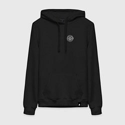 Толстовка-худи хлопковая женская Bullet for my valentine temper temper, цвет: черный