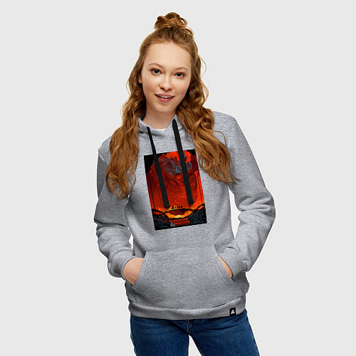 Женская толстовка-худи DnD Dices: Honor Among Thieves / Меланж – фото 3