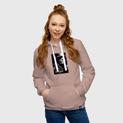 Толстовка-худи хлопковая женская The Outlast Trials Лиланд Койл, цвет: пыльно-розовый — фото 2