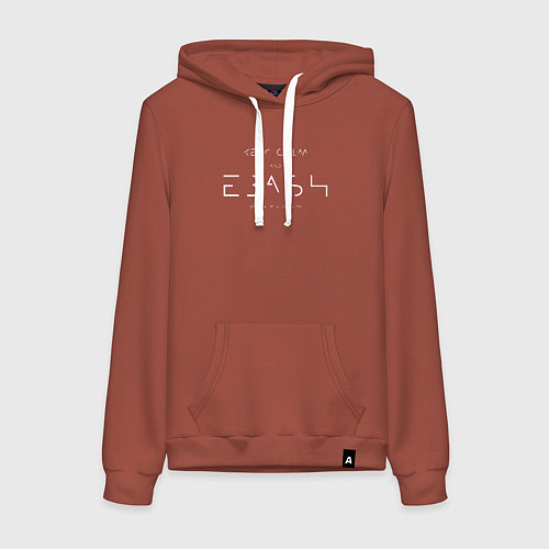 Женская толстовка-худи Keep Calm and / Кирпичный – фото 1