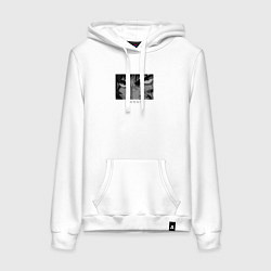 Толстовка-худи хлопковая женская Берсерк: Гатс, цвет: белый