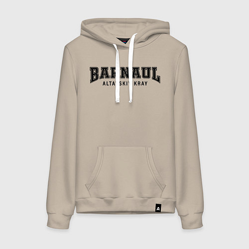 Женская толстовка-худи Barnaul college / Миндальный – фото 1