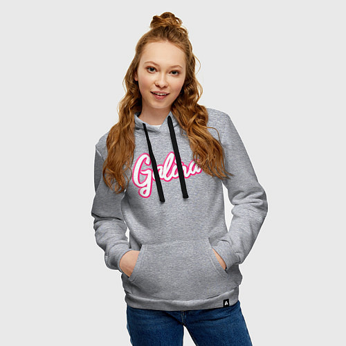 Женская толстовка-худи Галина в стиле барби / Меланж – фото 3