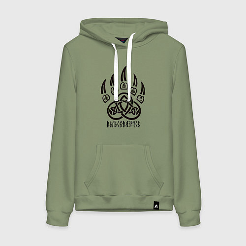 Женская толстовка-худи Велесова русь / Авокадо – фото 1