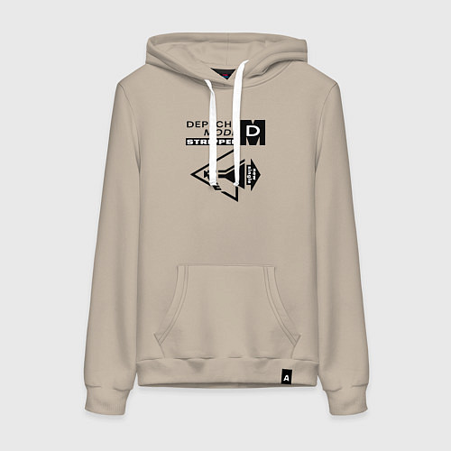 Женская толстовка-худи Depeche Mode stripped / Миндальный – фото 1