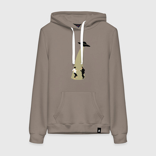 Женская толстовка-худи Криминальное чтиво танец НЛО / Утренний латте – фото 1