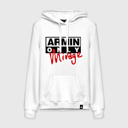 Толстовка-худи хлопковая женская Armin Only: Mirage, цвет: белый