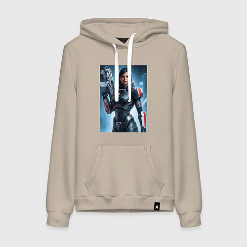 Женская толстовка-худи Mass Effect -N7 armor / Миндальный – фото 1