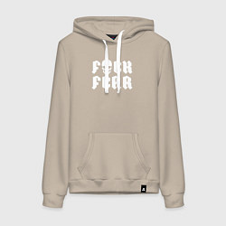 Толстовка-худи хлопковая женская WWE Стив Остин 2003, цвет: миндальный