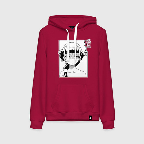 Женская толстовка-худи Мао Мао Монолог фармацевта / Маджента – фото 1