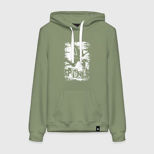 Женская толстовка-худи Punk music / Авокадо – фото 1