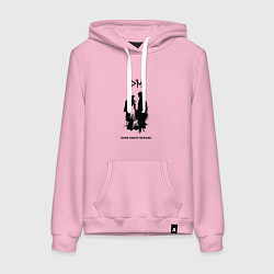 Толстовка-худи хлопковая женская Depeche Mode - some great reward box, цвет: светло-розовый
