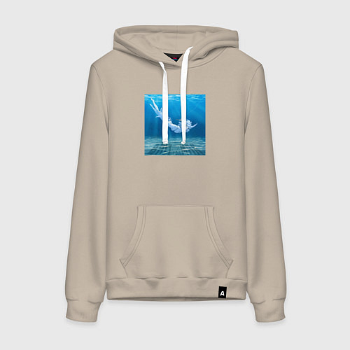 Женская толстовка-худи Bait for man - Rei Evangelion / Миндальный – фото 1