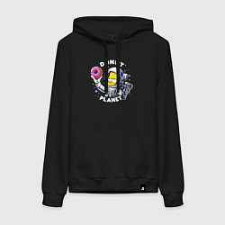 Женская толстовка-худи Bart Simpson - donat planet ai art