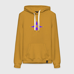 Женская толстовка-худи Узорные четыре лепестка