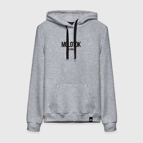 Женская толстовка-худи Молоток / Меланж – фото 1