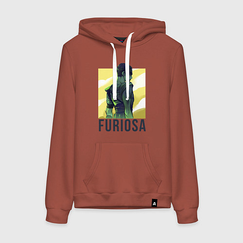 Женская толстовка-худи Фильм - Фуриоса / Кирпичный – фото 1