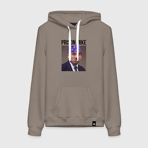 Женская толстовка-худи Prison mike Michael Scott - офис / Утренний латте – фото 1