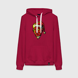 Женская толстовка-худи Санта демон