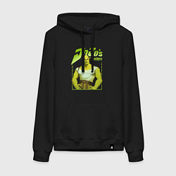 Толстовка-худи хлопковая женская JoJo - Shrek, цвет: черный