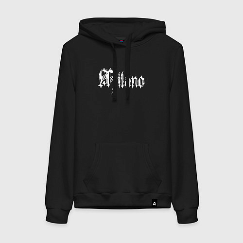 Женская толстовка-худи Milano - Italia / Черный – фото 1