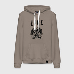 Толстовка-худи хлопковая женская The Cure - rock dog, цвет: утренний латте