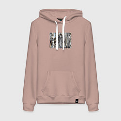 Женская толстовка-худи Зебра в березках