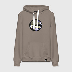 Толстовка-худи хлопковая женская Катар - Доха, цвет: утренний латте