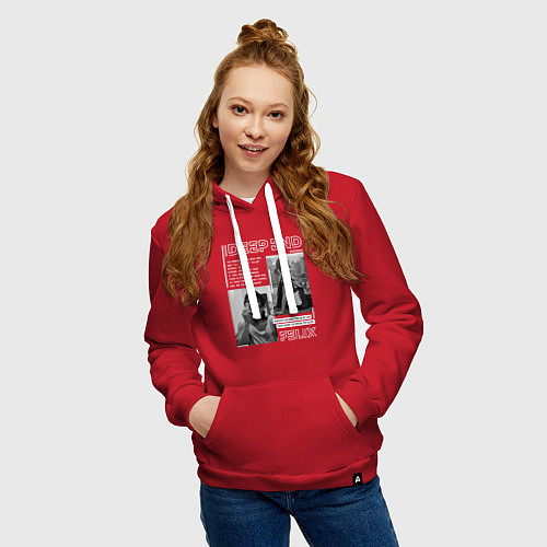 Женская толстовка-худи Stray kids Deep end Felix / Красный – фото 3