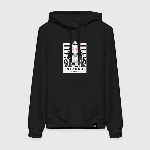 Женская толстовка-худи Nezuko girl hunter one / Черный – фото 1