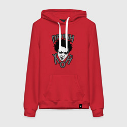 Толстовка-худи хлопковая женская Король и Шут - голова горшка, цвет: красный