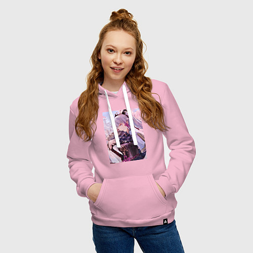 Женская толстовка-худи Геншин Камисато Аяка / Светло-розовый – фото 3