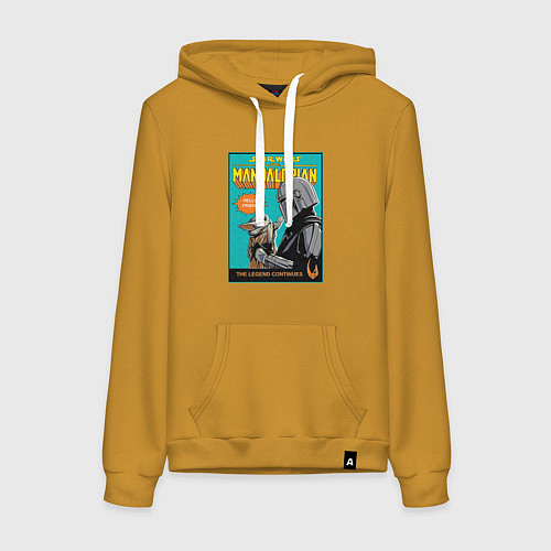 Женская толстовка-худи Mandalorian - Din Djarin / Горчичный – фото 1