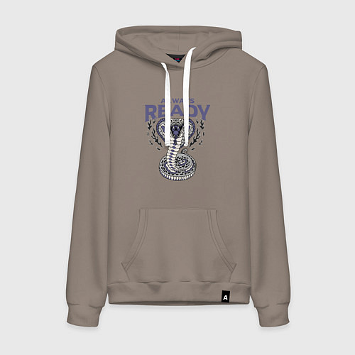 Женская толстовка-худи Всегда готов y2k / Утренний латте – фото 1