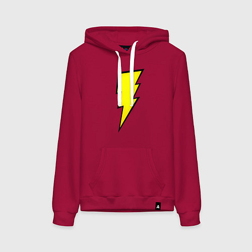 Женская толстовка-худи Shazam and Black Adam logo / Маджента – фото 1