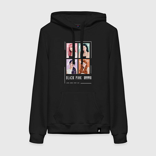 Женская толстовка-худи Blackpink 4 colors / Черный – фото 1