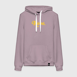 Толстовка-худи хлопковая женская Kobe, цвет: сиреневый