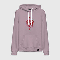 Толстовка-худи хлопковая женская Symbol of the City of Chains - Dragon Age, цвет: сиреневый