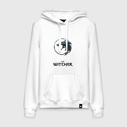 Толстовка-худи хлопковая женская The witcher ciri, цвет: белый
