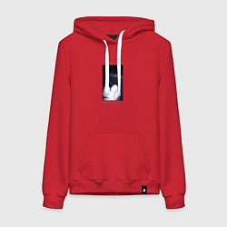 Толстовка-худи хлопковая женская Depeche Mode - speak and spell, цвет: красный