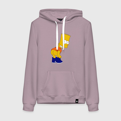 Женская толстовка-худи Барт без штанов / Сиреневый – фото 1