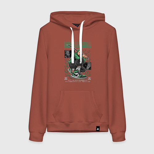 Женская толстовка-худи Ван пис Kimura / Кирпичный – фото 1