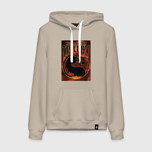 Женская толстовка-худи Mortal kombat trilogy / Миндальный – фото 1