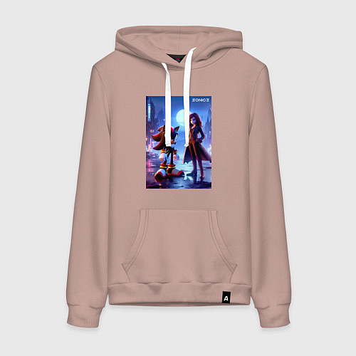 Женская толстовка-худи Shadow and Shadow-Maria / Пыльно-розовый – фото 1